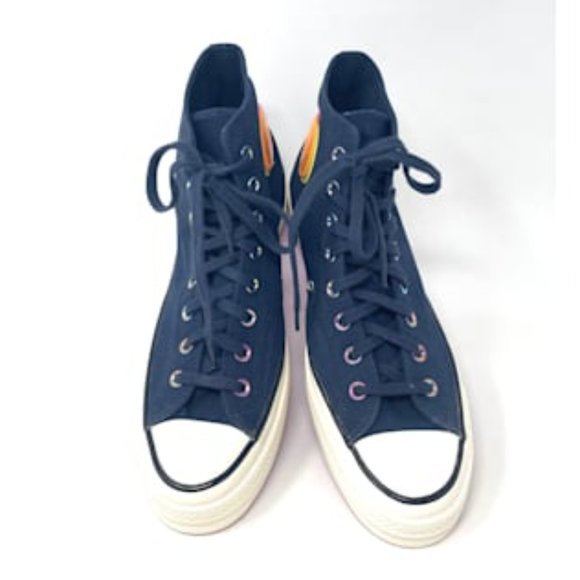 Converse Chuck 70 Shoes Men's HI Obsidian Bold Citron Egret Canvas Size 170491C - Picture 5 of 11
